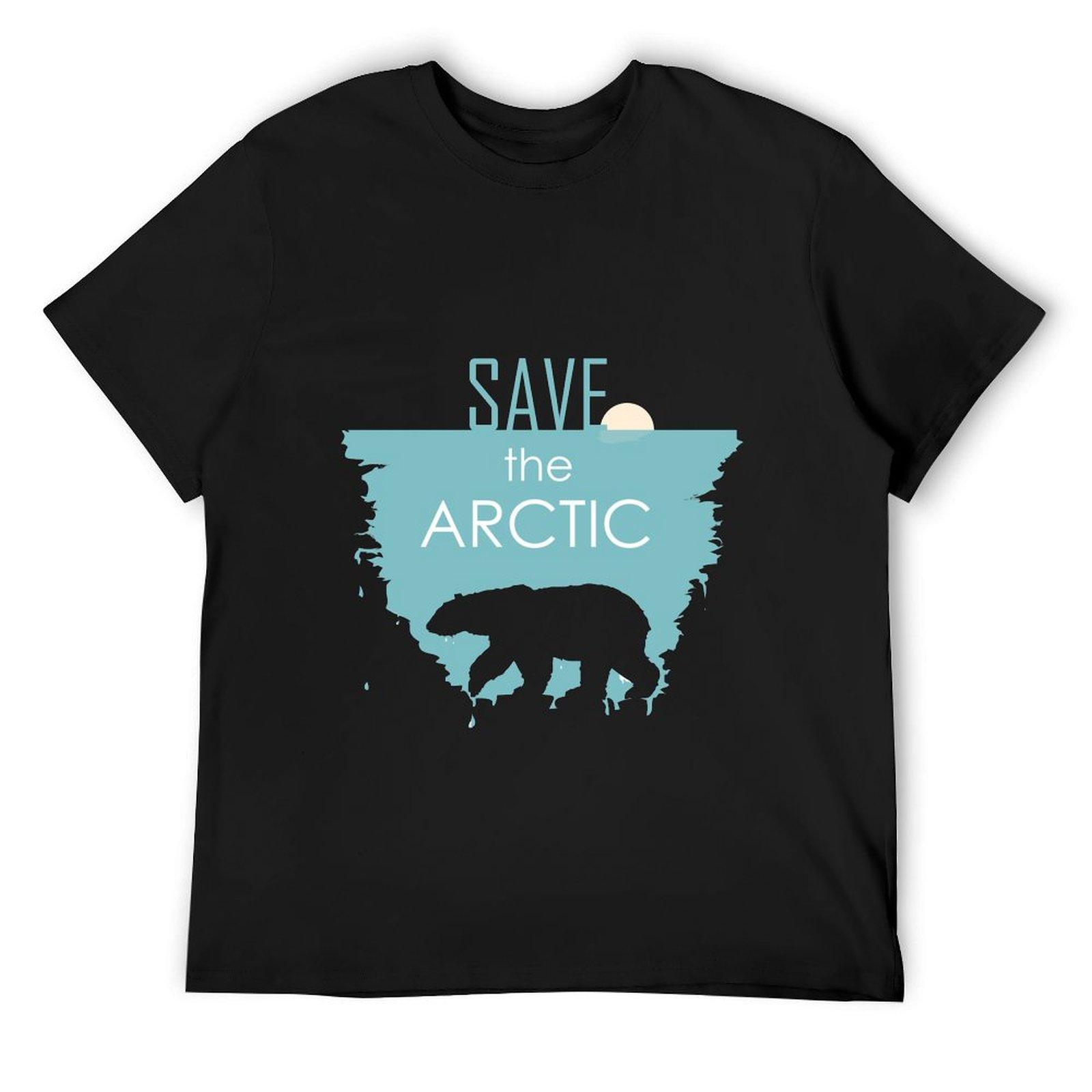 

save the Arctic T-Shirt heavyweights Aesthetic clothing cotton graphic tees oversized graphic tee funny t shirts men 4XL