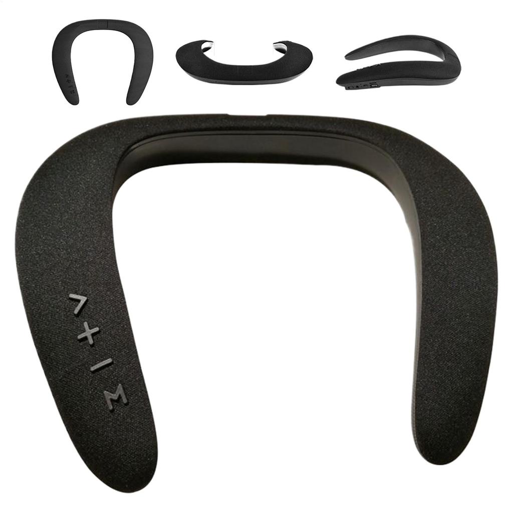 Wireless Neckband Speaker 5D Stereo Sound Play Time Low Latency for Gaming/TV Type-C Quick Charging Wearable Speaker