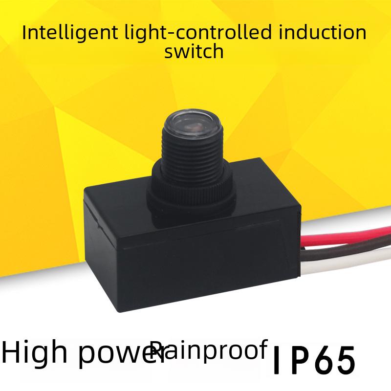

High-Power 110V/220V Outdoor Light Sensor: Activates at Night, Stays Off During Day