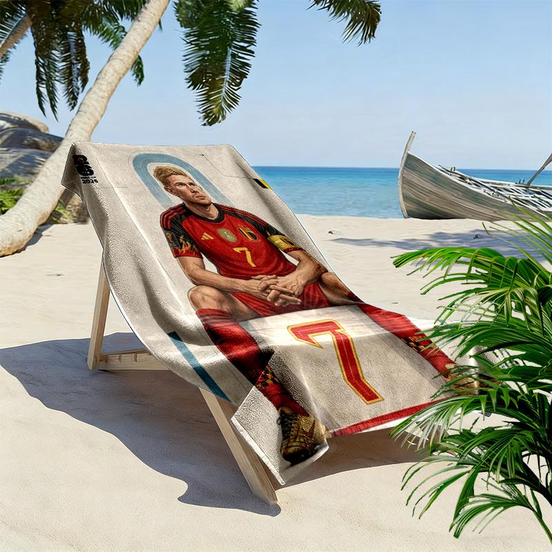 Kevin De Bruyne Manchester City'S Star Player Beach Towel Outdoor Camping Portable For Travel Seaside Quickdrying Swim Towel Swim Beach Towel