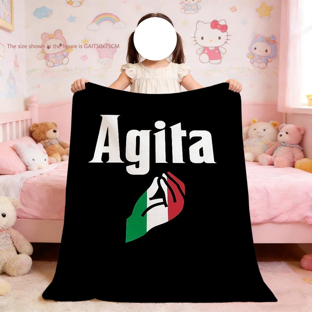 Italian Hand Gesture Sing Language Funny Blanket For Soft Throw Blanket for Picnic Bed Sofa Home Bedroom Cozy Warm Comfortable