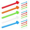 20pcs Bird Perch Stands Plastic Corner Rest For Budgie Parrot Cockatiel Finch Canary Small Birds Nail Grinding Climb Play