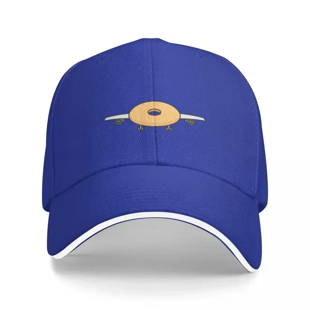 Plane Bagel  Pun  Wordplay Baseball Cap Unisexs big size hat Hat Baseball Cap Anime Caps Women Unisexs