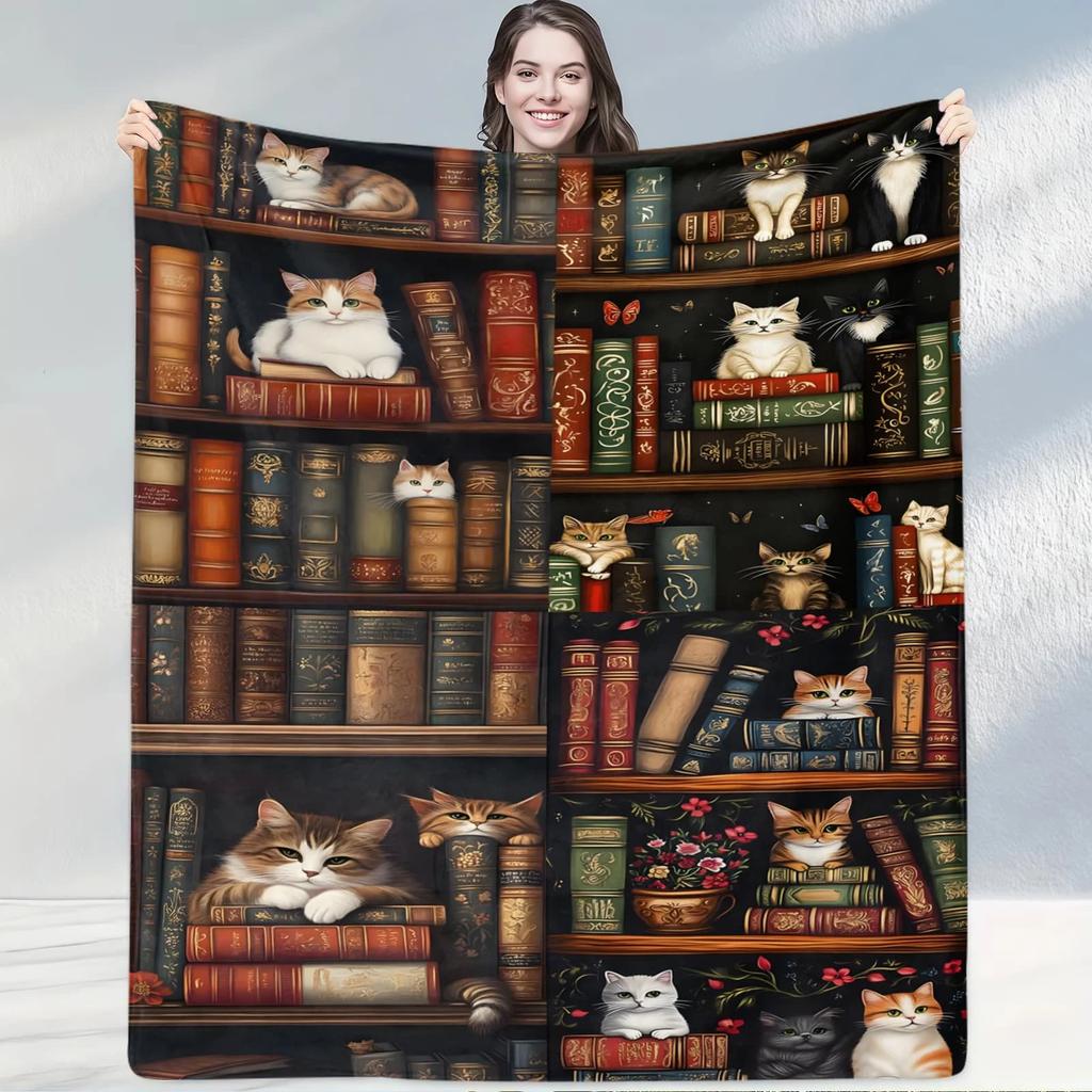 Cute Pet Silhouette Living Room Blanket Soft Throw for Sofa Decor Ideal Home Gift with Animal Pattern Perfect for Home Decoratio