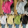 2025 Autumn/Winter V-neck Button Pocket T-shirt for Women