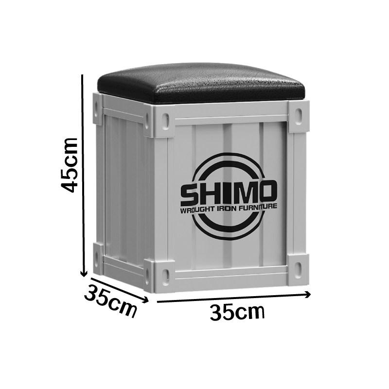 Industrial Shoe Bench Round Iron Stool Table for Milk Tea Shop Gym Rest Area Low Stool Modern Entryway Cafe Seating 22990₽