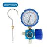 R410a Diagnostic Manifold Freon Gauge Set High Pressure A/C Refrigeration Tool for R22/R410A/R134A with Sight Glass