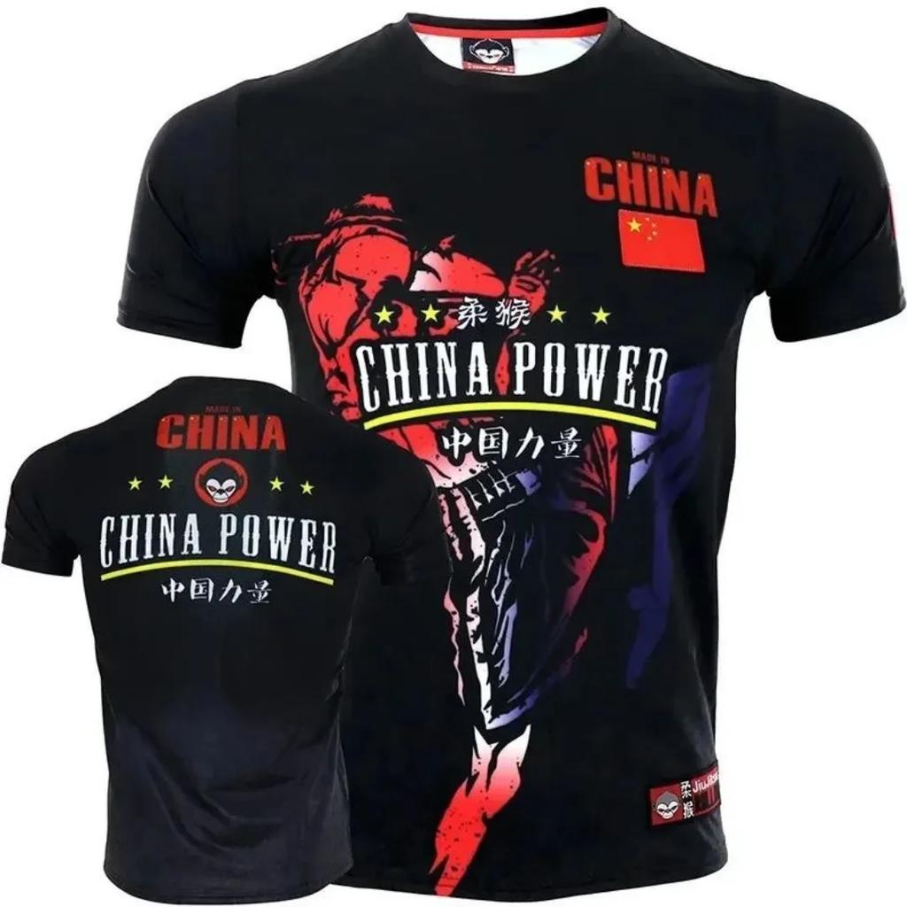 Combat Sports & Martial Arts Graphic 3D Printed Sports Short Sleeved Men's T-shirts - Medium Stretch Polyester Fabric Summer Relaxed Clothing