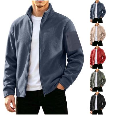 Herren Outdoor Sportliche Jacke mit Stehkragen, Leicht und Warm für Herbst und Winter
