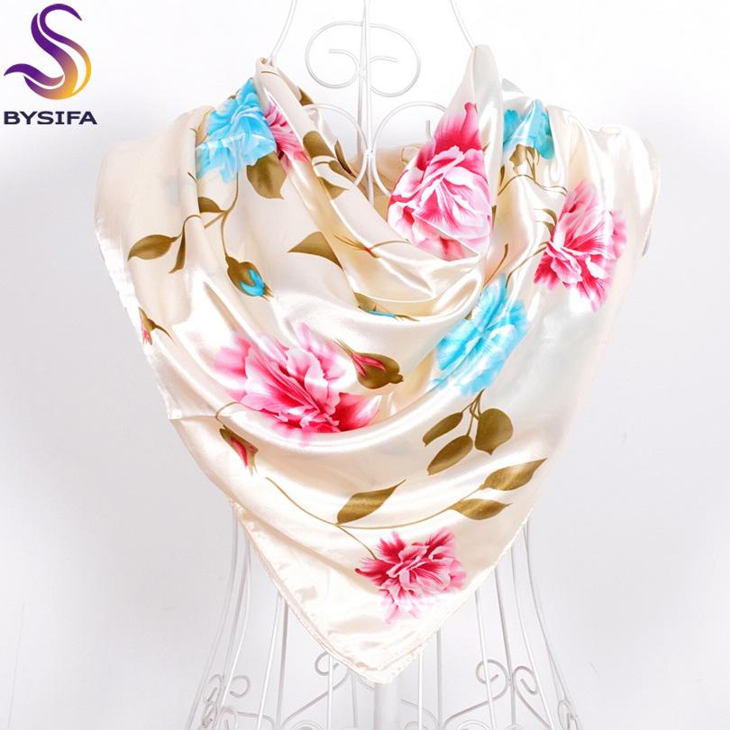 Ladies Square Scarves Printed New Fashion Unisex Apparel Accessories Women Black White Dot Silk Scarf 90*90cm Scarves Wraps