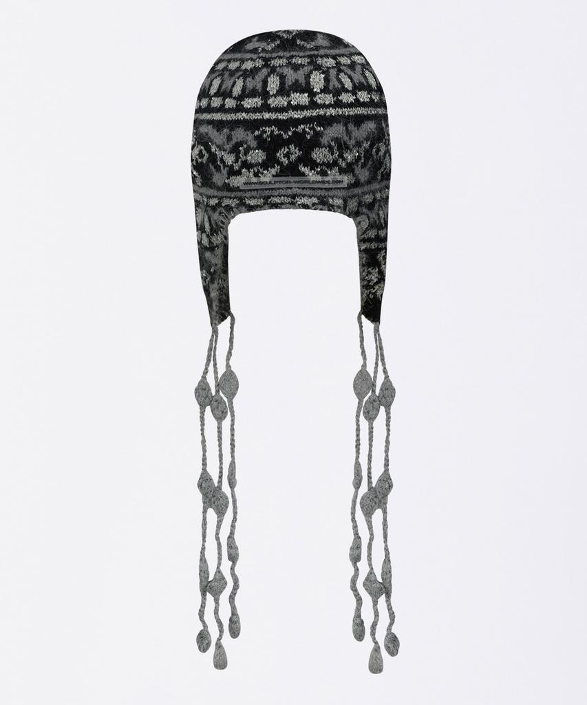 SCULPTOR Sequin Nordic Earflap Beanie Black