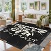 Rammstein Design Crystal Velvet Rug Soft Decorative Mat for Bedroom Entrance