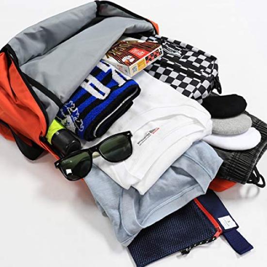 Healthknit Water Free Backpack, Rucksack, Knapsack, Nylon, Repellent, Multi-Storage, Lightweight, Men's, Women's, Unisex, Navy,