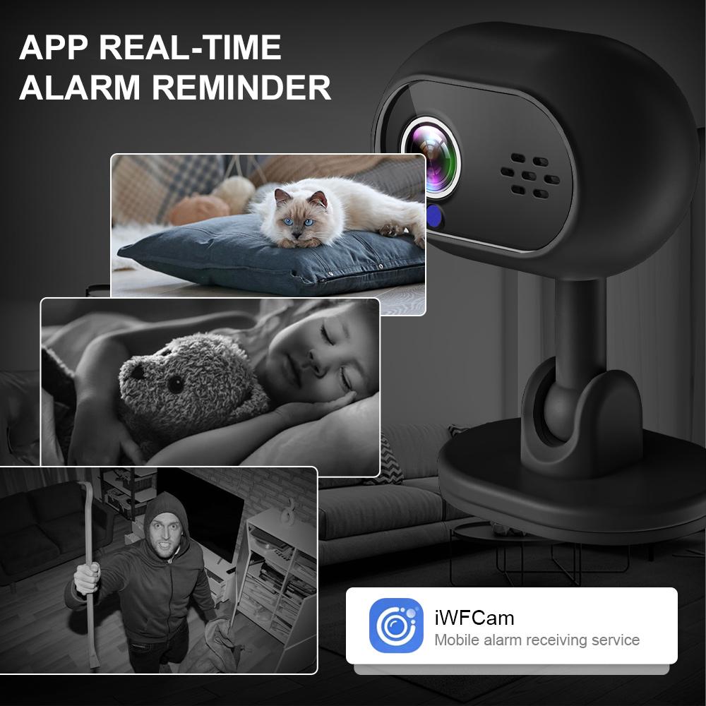 Camera for Home Network Monitoring, High-definition Baby Monitoring, Voice Monitoring, WiFi Camera Supporting Voice Recognition