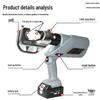 EZ-400 Rechargeable Hydraulic Electric Wire Crimping Tool and Cutter for 300 to H-type Connectors