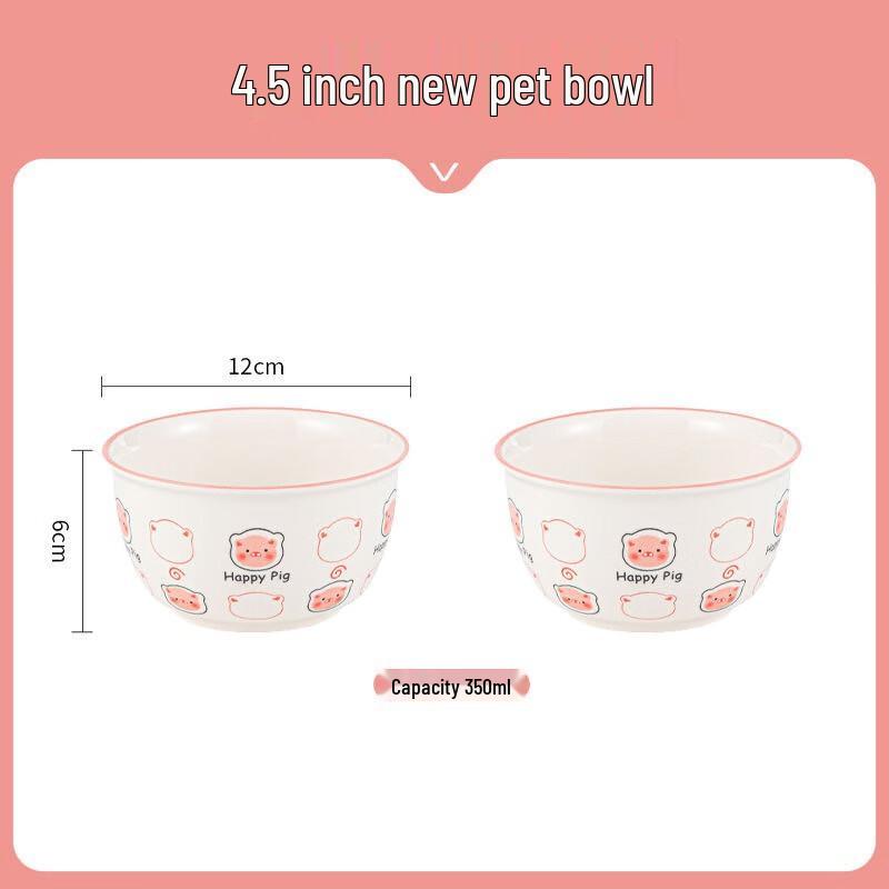 Fumede Underglaze Cartoon Ceramic Rice Bowl Set