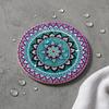 8PCS Coasters, Colorful Wood with Non-Slip Coasters, Heat Insulation Waterproof Drink Holder, for Home Office Dining Table