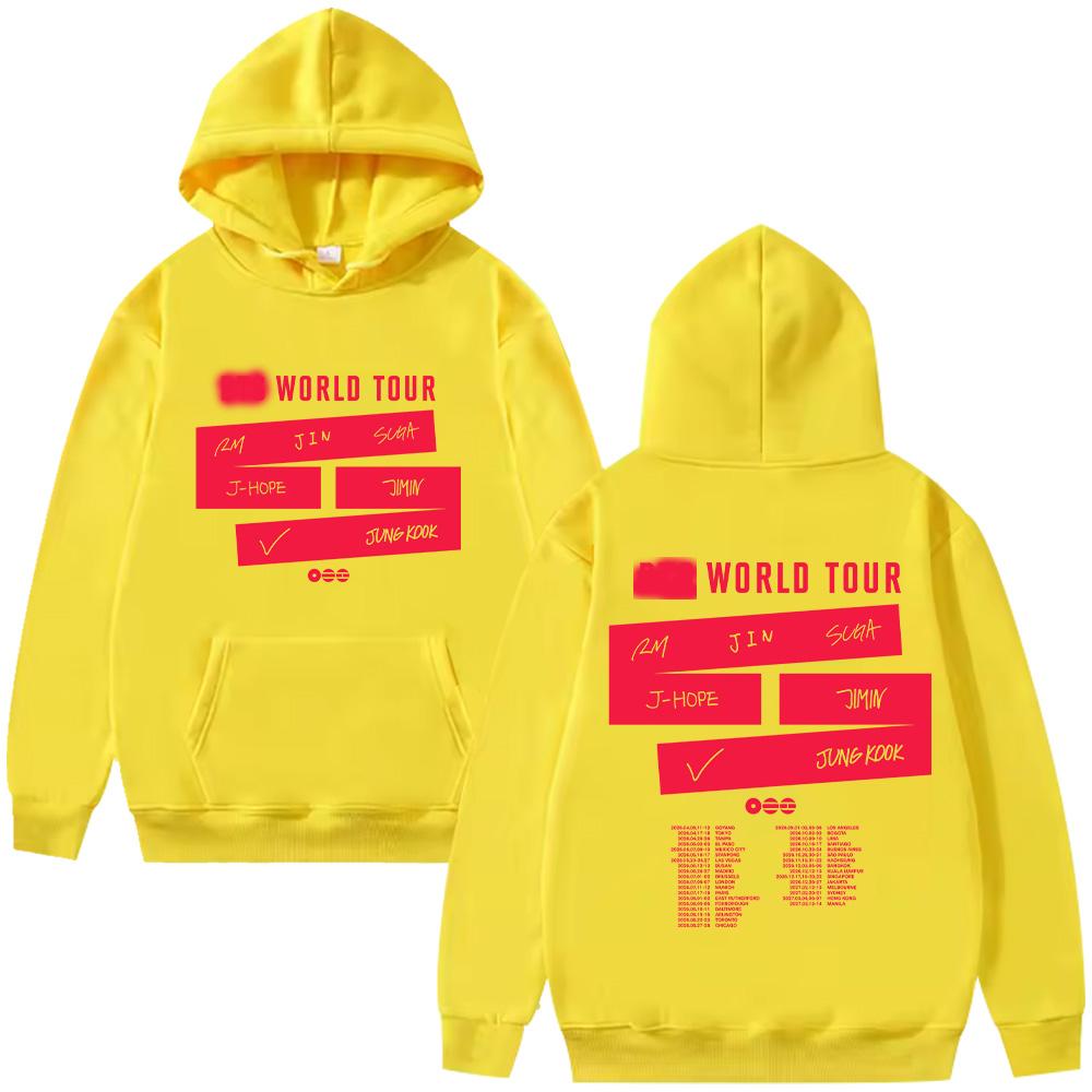 The 5th Album World Tour Hoodies New Y2k Fashion Sweatshirt Men and Women Long Sleeve Pullovers High Street Casual Clothes