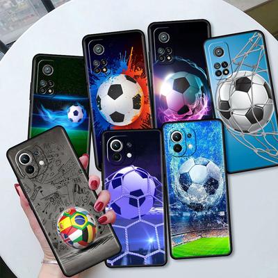 Fotbalový Fotbalový Kryt Pouzdro Pro Xiaomi Mi 11 Lite 5G NE 11T Pro 10T 9T Note 10 12 12X 12S Ultra Měkký Silikonový Kryt Telefonu