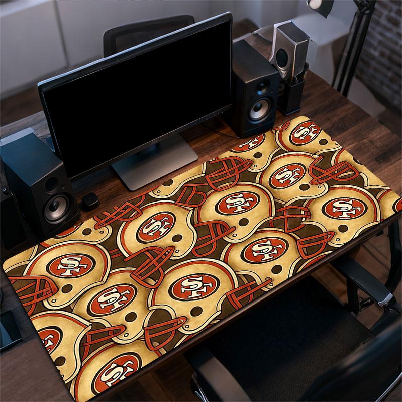 San Francisco 49ers Mouse Pad, Large Gaming Desk Mat, Non-slip XXL Mousepad for Laptop & Tablet, Mini PC Playmat with Stitched Edges