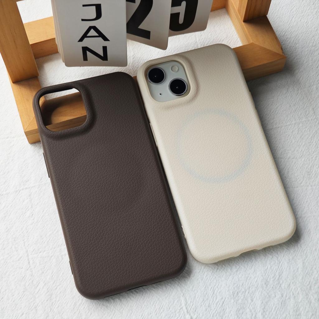 Liquid Leather Pattern Magnetic Mobile Phone Case Is Suitable for Apple 16/15iphoneXR/MAS Magnetic Case Factory Material