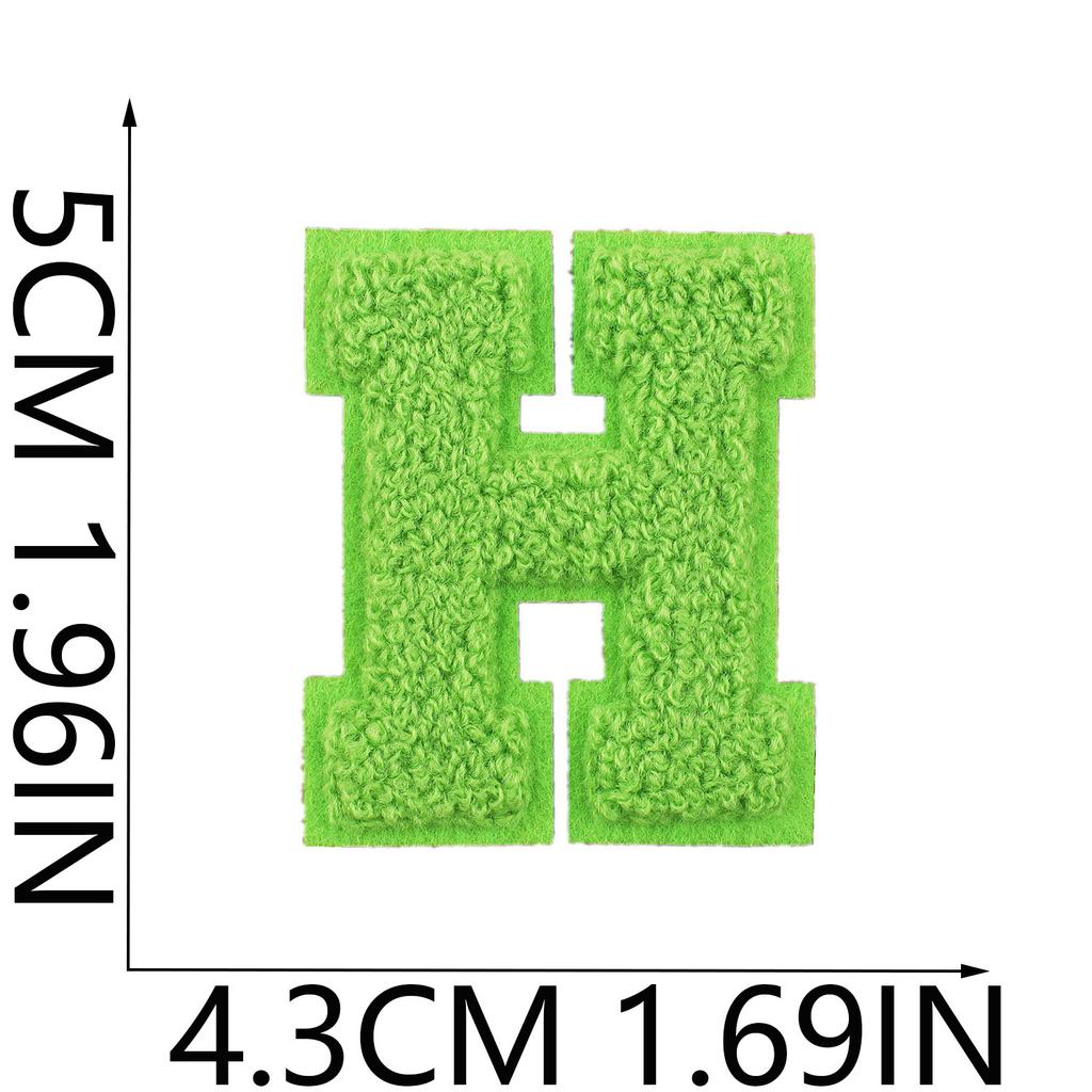 Mehrfarbiger A-Z Buchstaben Stickerei Stoffaufkleber 5cm Farbe 26 Englische Buchstaben Stickerei Aufkleber Kleidung Dekoration Patch Aufkleber