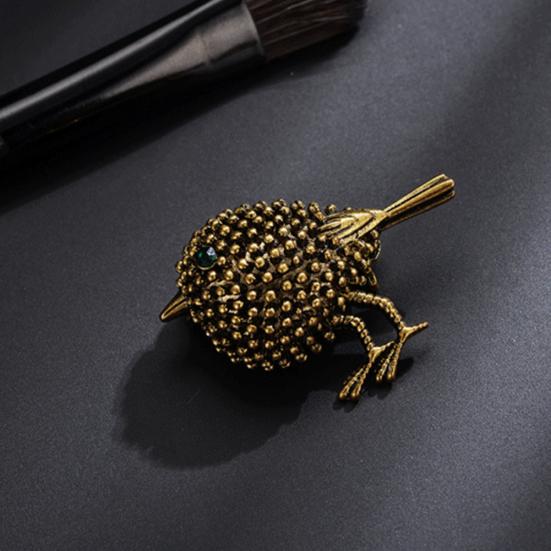 Niedliche kleine Vogel-Kleid-Bankett-Dekoration, Strass-Tier-Dame-Brosche, Weihnachtsgeschenk