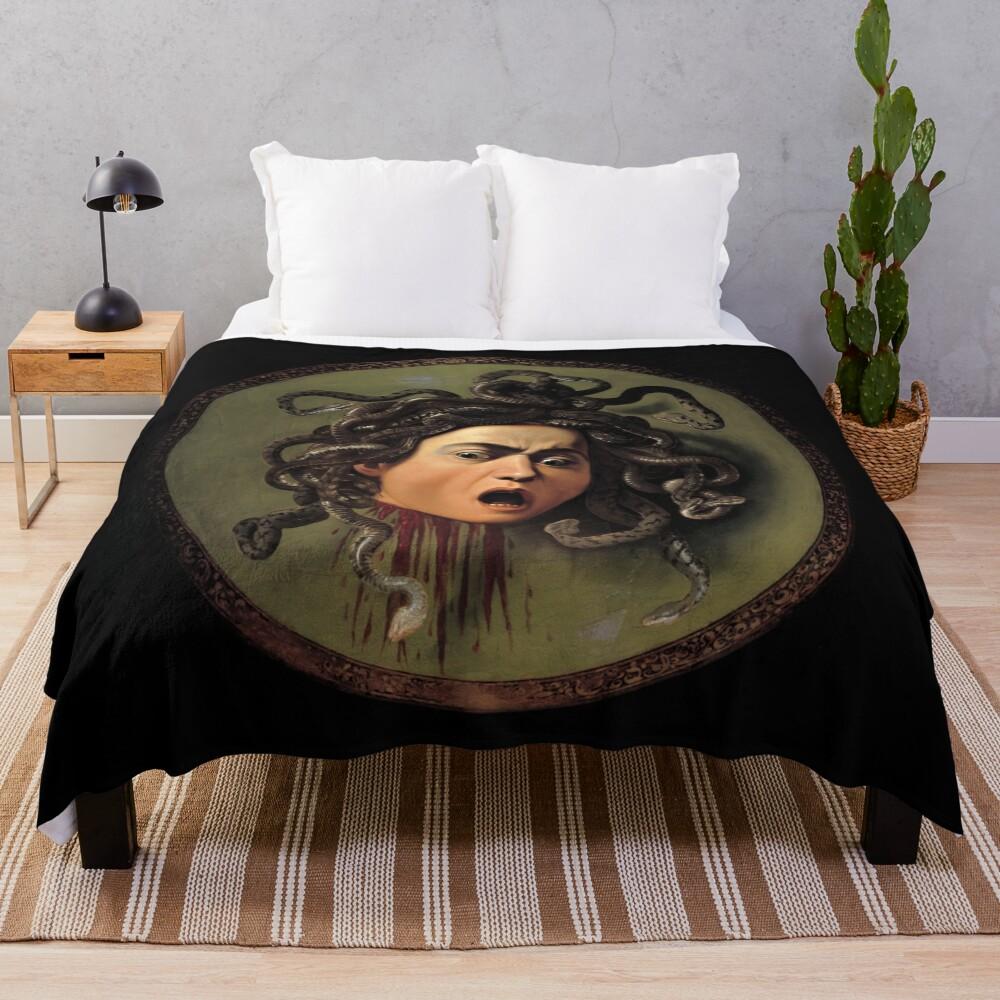 Medusa (Caravaggio) Throw Blanket