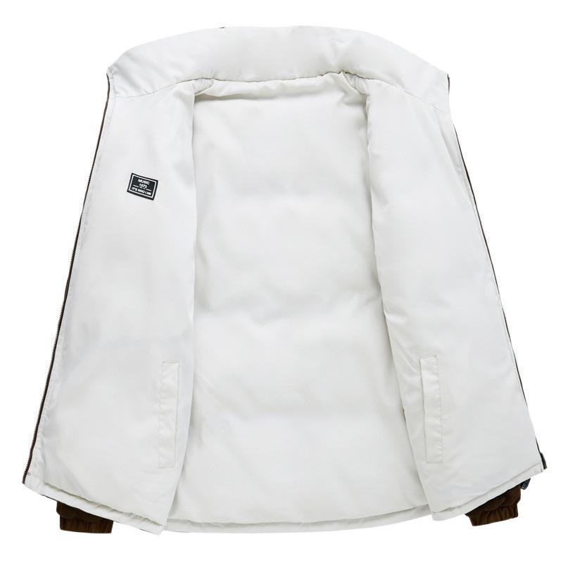 Fake two double-sided cotton-padded clothes, new cotton-padded clothes for men in autumn and winter, thickened cotton-padded clothes 