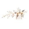 Haodeliy Hair Ornament Headpiece Set with Comb and Handmade Bridal Hair Wedding Flower Hair Perfect for Entrance and Suitable for Kimono 3-Piece