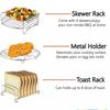 Square/Round/Rectangle Oven Grill Racks Multi-layer Detachable Grill Rack Meat Injector Air Fryer Baking Rack Kitchen Gadgets