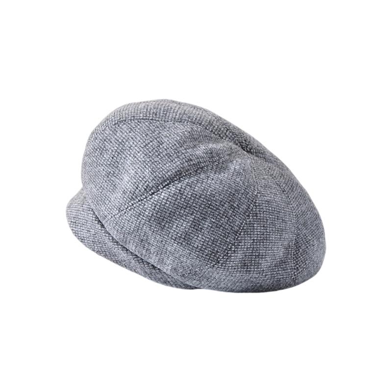 

Элегантный берет для формального случая, клетчатая восьмиугольная шляпа, взрослая повседневная и для формального мероприятия, шляпа-купол, аксессуары для ежедневной носки серый