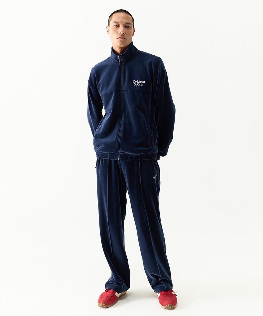 PRO-SPECS Velour Straight Pants Navy