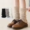 Damen Stulpen Japanische Lolita Lange Socken Wolle Gestrickt Fußwärmer Armstulpen Herbst Winter Häkeln Haufen Socken Stiefelstulpen