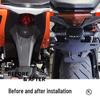 Qianjiang Sai 250/150 Rear Stainless Steel License Plate Holder, Short Tail Modification, Foldable & Thickened