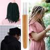 3Pcs 0.5/0.75Mm Wooden Hair Crochet Needle Dreadlocks Braids Hair Crochet Hook Single/Double/Three Head Hair Crocheting Needles