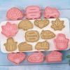 8 PCS Cookie Cutter Set Plastic Material Cutter Thanksgiving Series Biscuit Cutters Kitchen Baking Cookie Biscuit Gadget