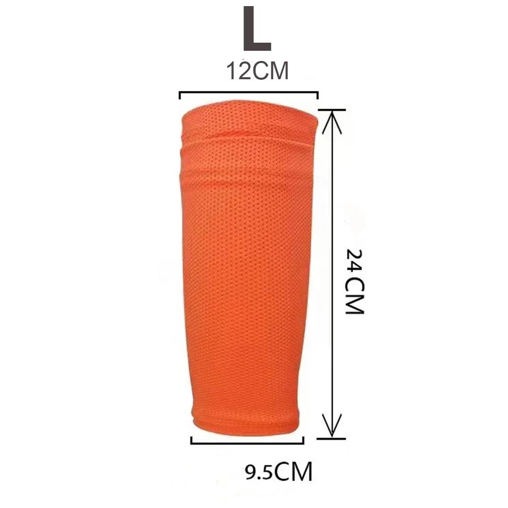 Football Leg Sleeves Double Layer Compression Cycling Shin Guards Socks Breathable Soft Anti Slip Running Soccer Leg Braces