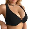 European and American Sexy Support Bra with Underwire Simple and Casual Design