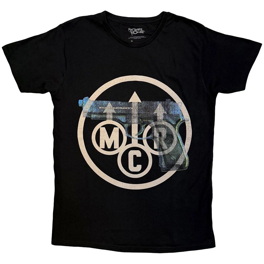 My Chemical Romance T Shirt Gunner Band Logo new Official Mens Black XL