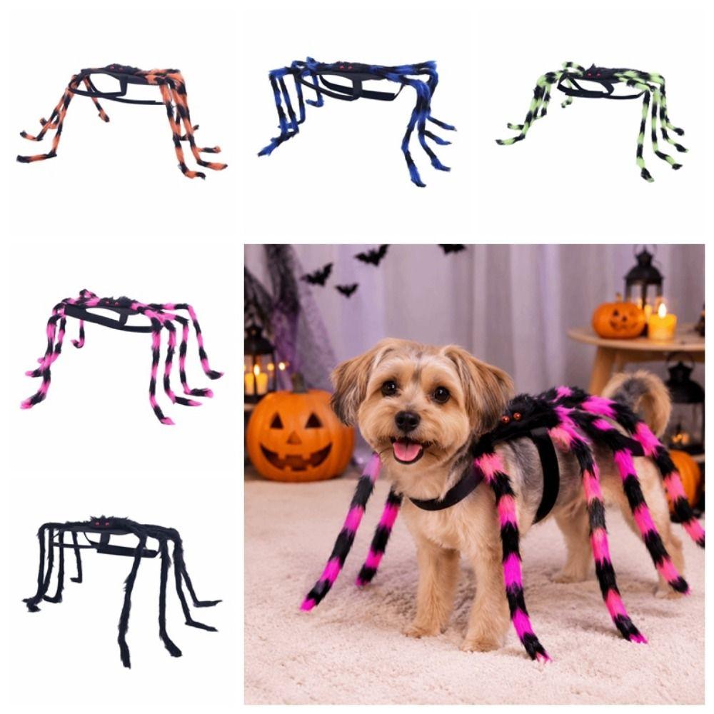 Spider Decoration Pet Spider Costume Furry Cat Cosplay Costume Pet Spider Harness Role Playing