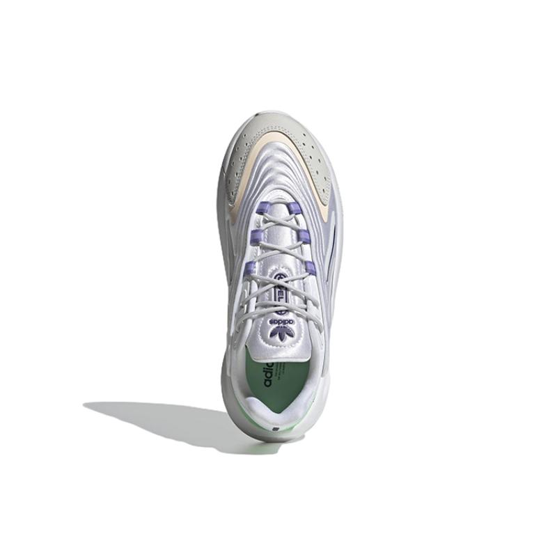 Adidas Ozelia 'Cloud White/Dark Purple Beam/Green' Sneakers Women's Sneakers GW3065