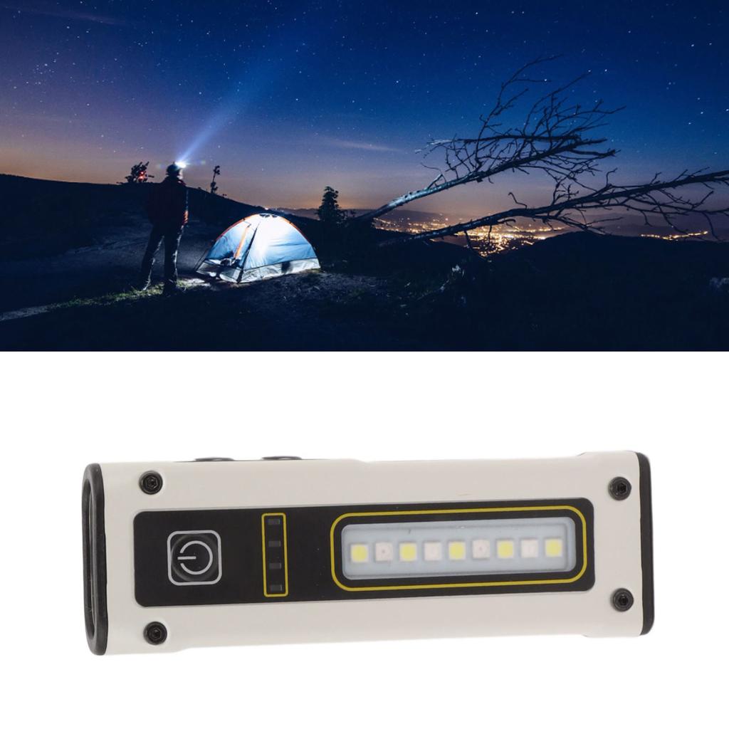 Dual Light Source Flashlight 800mAh Type C Charging Portable COB LED Flashlight with Strong Magnetic