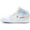 Jordan Air Jordan 1 Mid top Vintage Basketball Shoes Women's Blue FQ9117-400(team172-A)