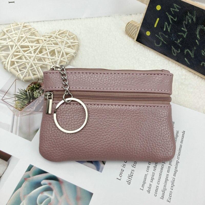 Zipper Geld Taschen Kinder Mini Brieftaschen Leder Schlüssel Halter Frauen Männer Geldbörse Männer Kleine Tasche Brieftasche Geldbörsen