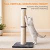 Cat Scratching Post, 80cm Tall Lightweight Claw Scratcher, Dark Grey