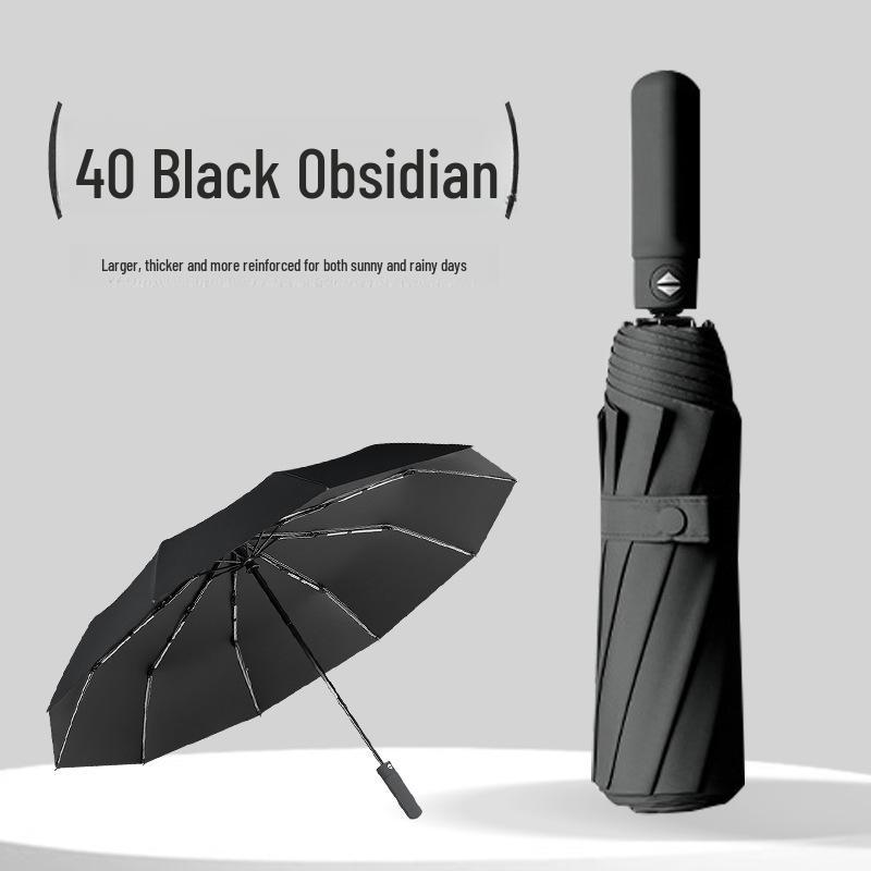 "Large Fully Automatic Folding Umbrella for Sun and Rain, High-Grade Men's Dual-Use Parasol"