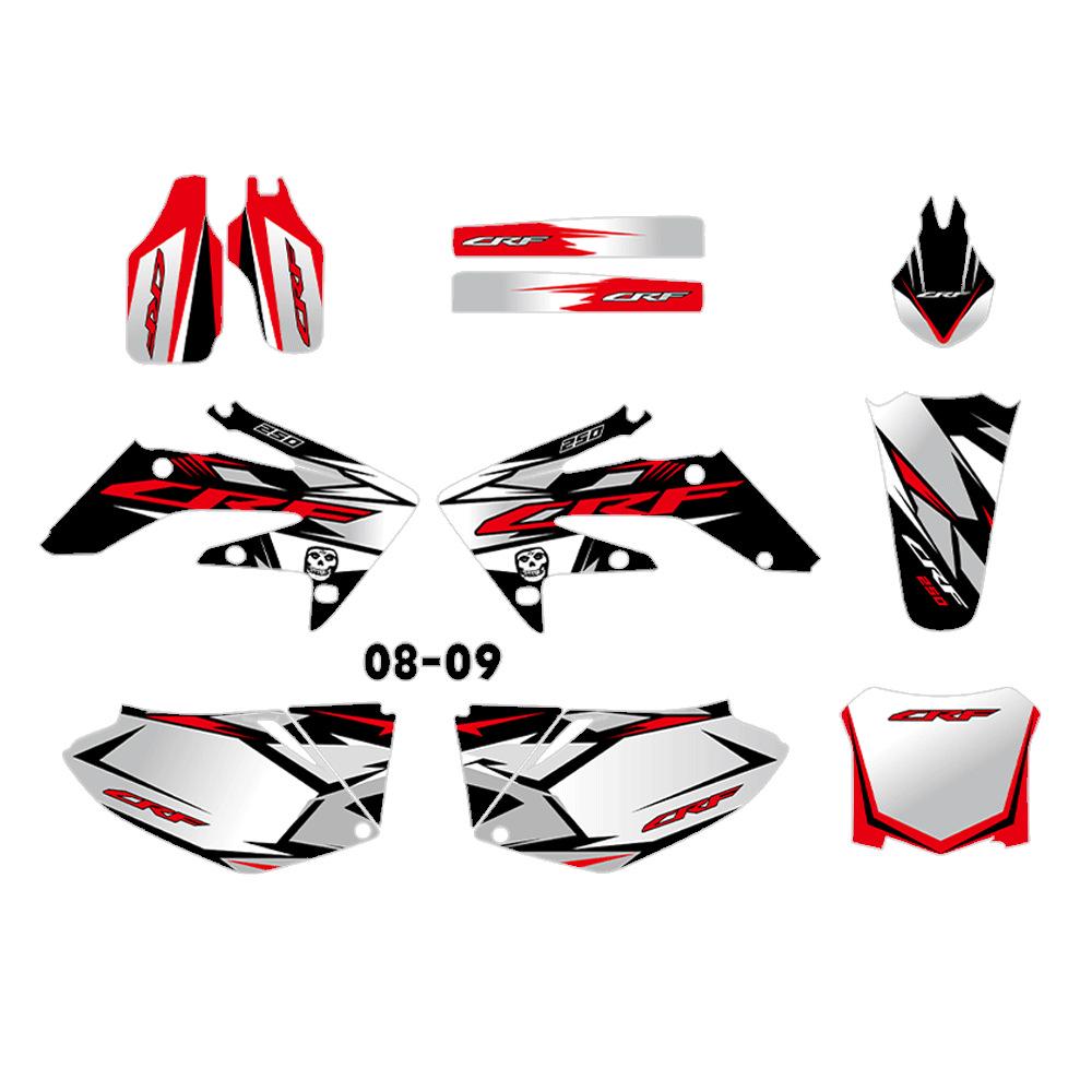 CRF250R CRF250 Off-Road Stickers (2004-2009)
