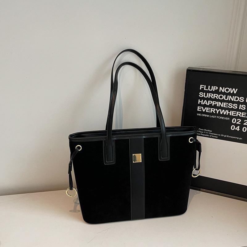 Commuter Retro Large-capacity Bag Women's 2025 New Casual Simple Shoulder Bag Autumn and Winter Portable Tote Bag