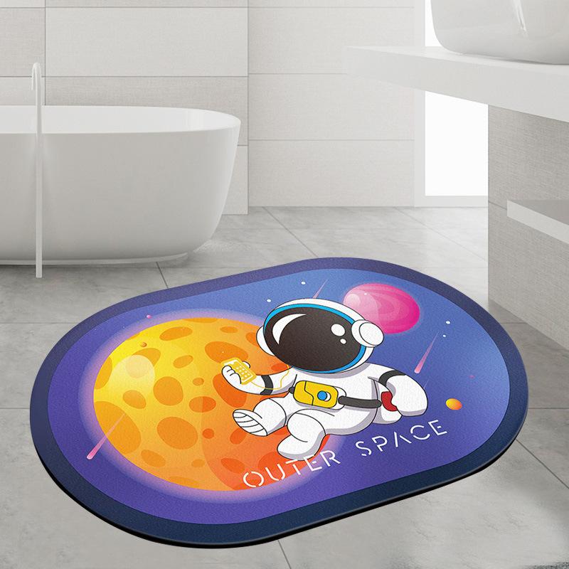 Diatom mud floor mat, absorbent mat, non-slip cushion, bathroom bathroom door foot mat, bathroom quick-drying mat carpet